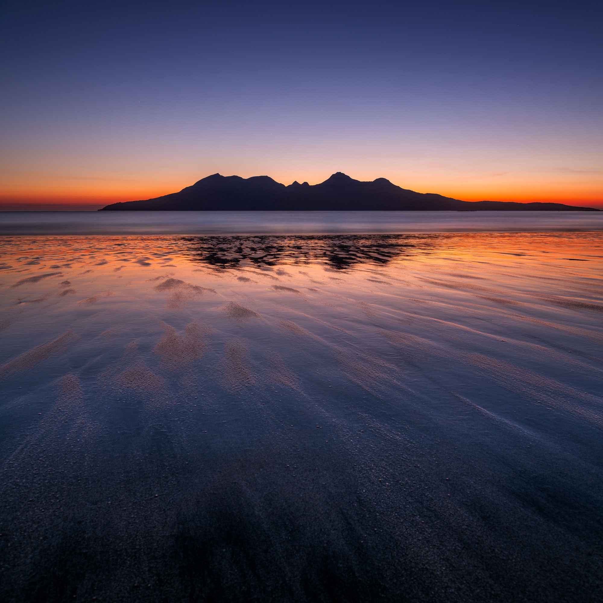 Bay of Laig Sunset Bay of Laig Outer Hebrides Skye and Small Isles Scotland Robin Nisbet